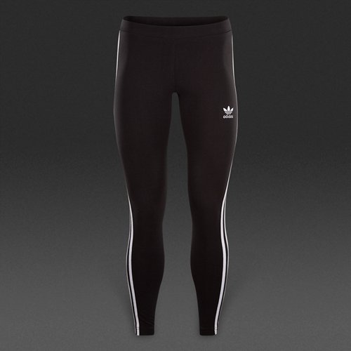 Adidas Originals 3 Stripes Leggings Black for Women
